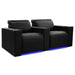 Midnight Black Valencia Barcelona Home Theater Seating Row of 2 Width 69 Height 35.5 Depth 41