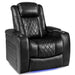 Midnight Black Valencia Tuscany Single Home Theater Seating Single Width 37.5 Height 43.5 Depth 39.25