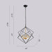 Modern Lé Luxe 4-Light Geo Chandelier-Freedom Room