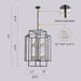 Modern Lé Luxe 8-Light Lantern Chandelier-Freedom Room