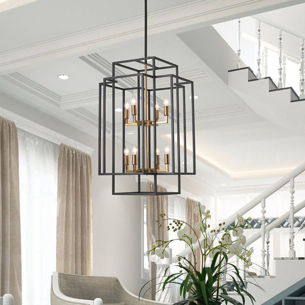 Modern Lé Luxe 8-Light Lantern Chandelier-Freedom Room