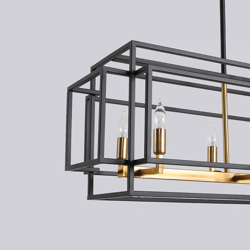 Modern Lé Luxe 8-Light Manada Linear Pendant-Freedom Room