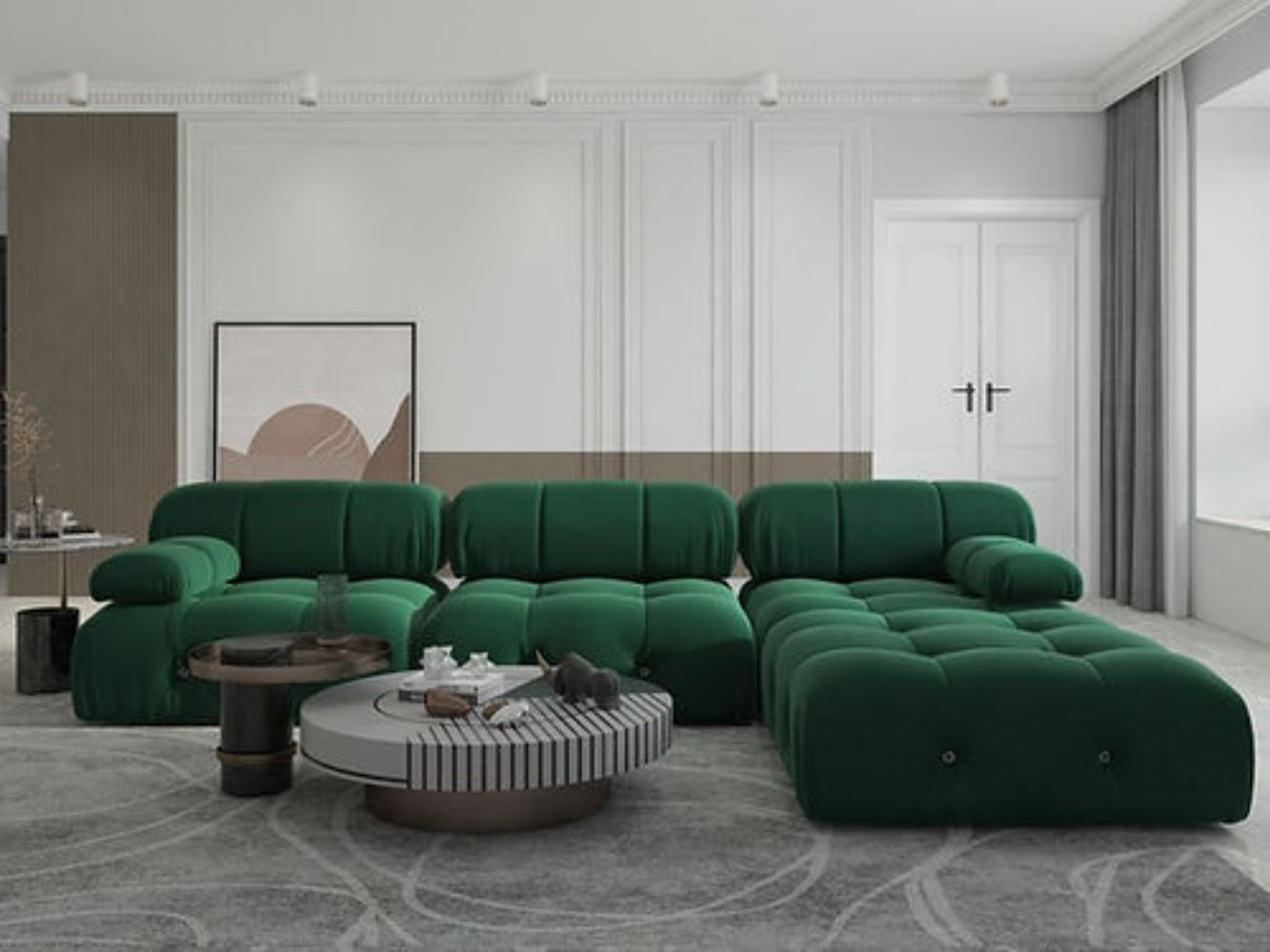 Modern Lé Luxe Bellini Modular Sectional C4 Sofa-Freedom Room