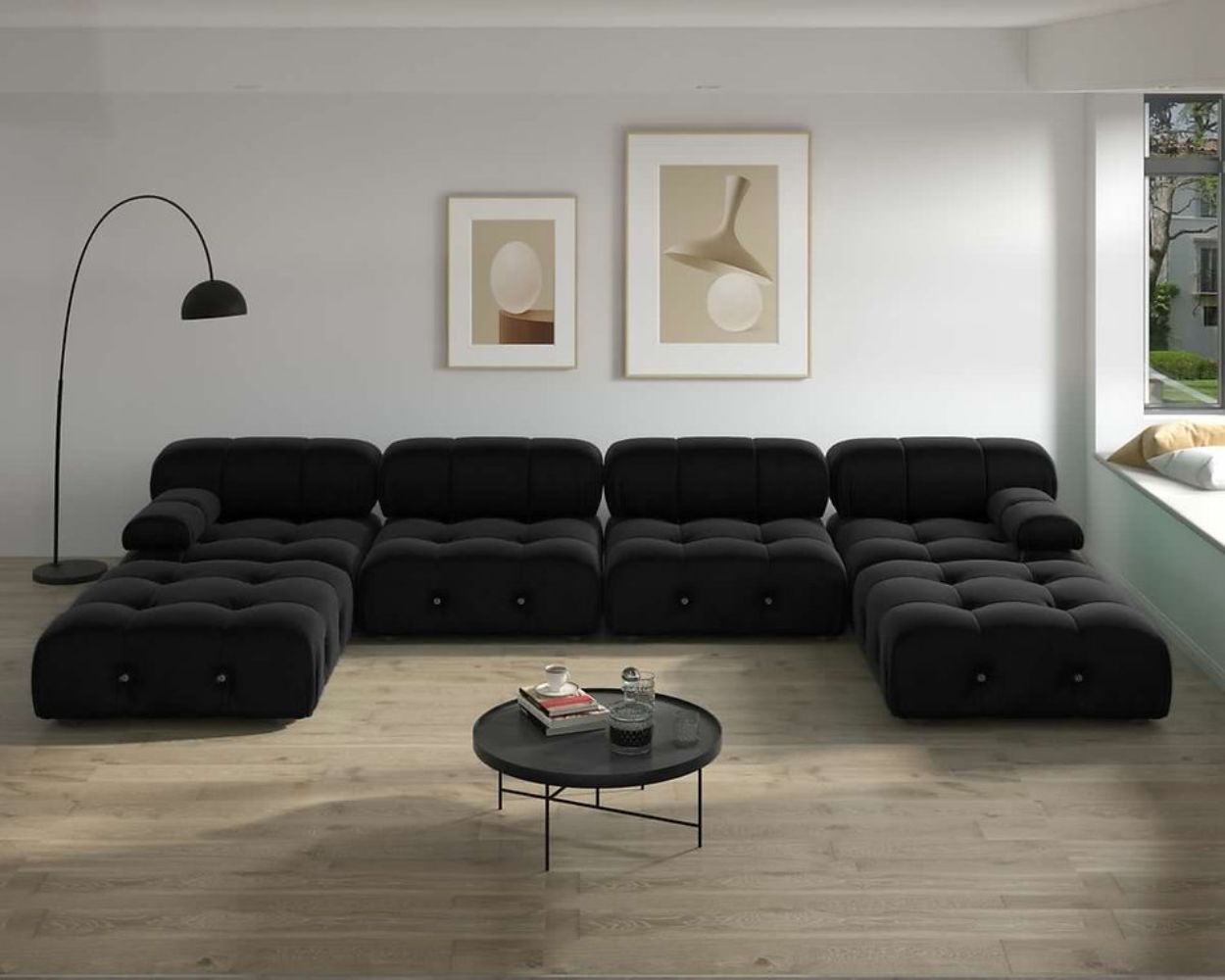 Modern Lé Luxe Bellini Modular Sectional C6 Sofa-Freedom Room