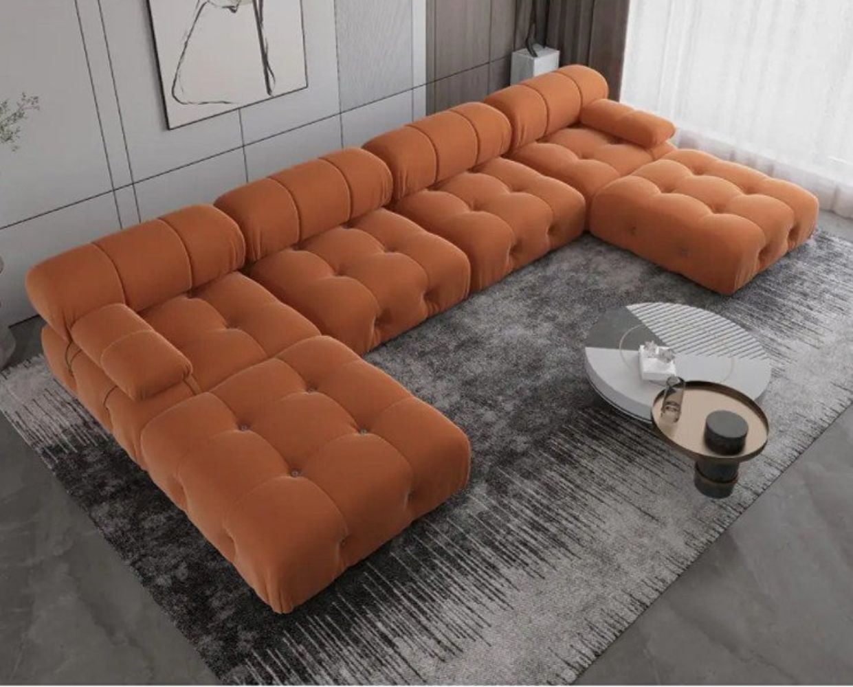 Modern Lé Luxe Bellini Modular Sectional C6 Sofa-Freedom Room