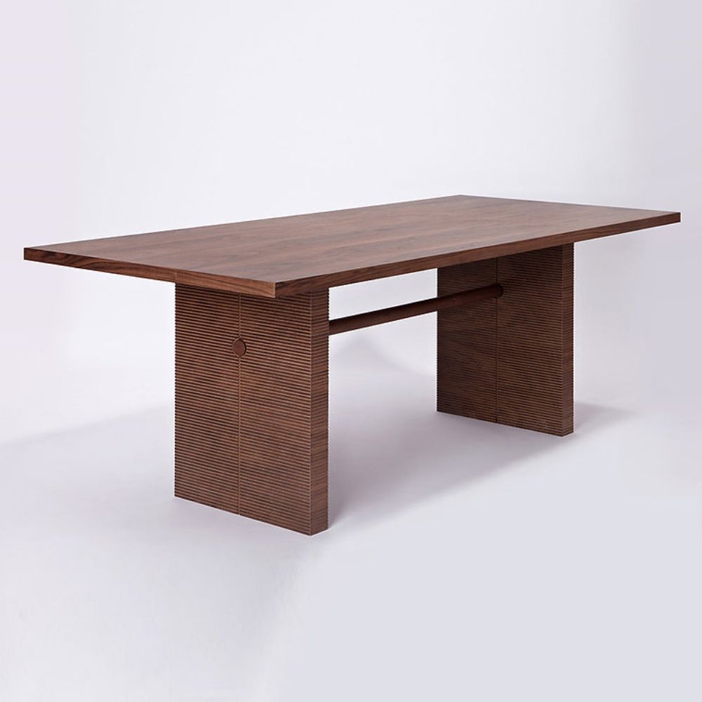 Modern Lé Luxe Jennie Dining Table - Walnut-Freedom Room