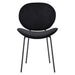 Modern Lé Luxe Ormer Dining Chair - Black Velvet (Set of 2)-Freedom Room