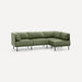 Modern Lé Luxe Range 4-Piece One Arm Sectional Sofa-Freedom Room