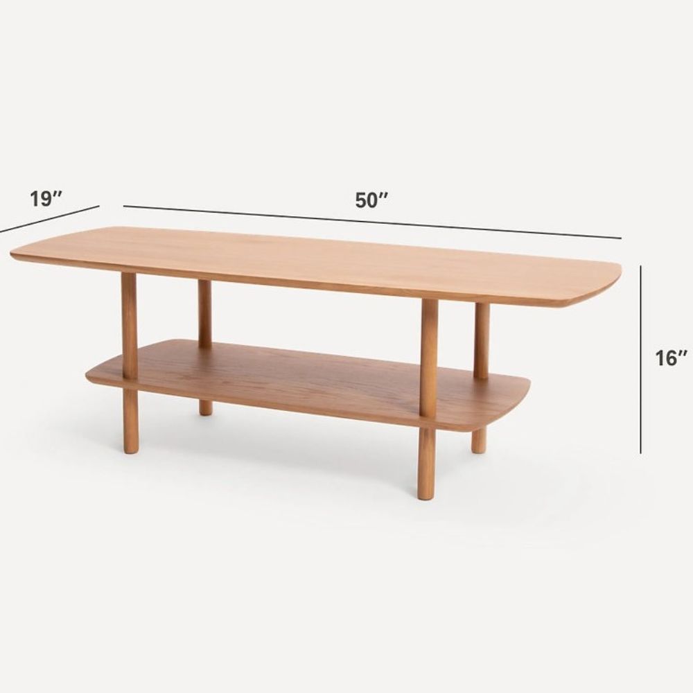 Modern Lé Luxe Serif Coffee Table-Freedom Room