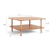 Modern Lé Luxe Serif Square Coffee Table-Freedom Room