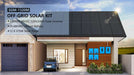 Modern home with rooftop panels and battery storage features Sun Gold Power 13000W 48VDC 120V/240V 20.48KWH Lithium Battery 4440W Solar Panel Off-Grid Solar Kit