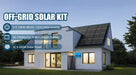 Modern home with rooftop panels, dual inverters, and battery storage from Sun Gold Power 20000W 48VDC 120V/240V LiFePO4 30.72KWH Lithium Battery Off-Grid Solar Kit