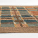 Momeni Adobe Indoor Rug - ADO-3 Blue features a plaid grid pattern in warm orange, blue, and neutral shades