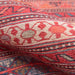 Momeni Afshar Indoor Rug - AFS-5 Multi displays fine craftsmanship with tightly woven red and cream patterns highlighted by floral and sunburst details