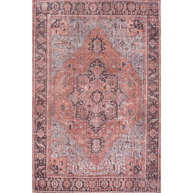 Momeni Afshar Indoor Rug - AFS36 Copper features a bold Persian-inspired design with rich copper and gray tones