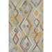 Momeni Allegro Indoor Rug - ALL-3 Multi features a bold geometric diamond pattern in soft blue, mustard, pink, and beige tones