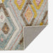 Momeni Allegro Indoor Rug - ALL-3 Multi is shown with a folded corner