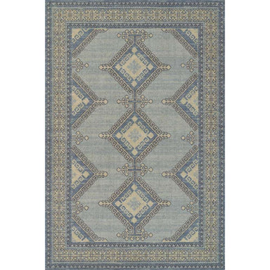 Momeni Anatolia Indoor Rug - ANA-10 Blue features a classic geometric pattern in soft blue and beige tones