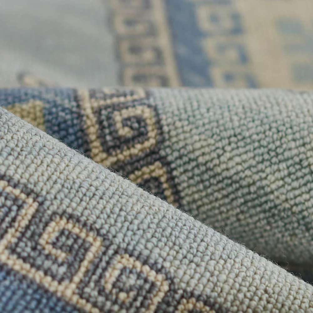 Momeni Anatolia Indoor Rug - ANA-10 Blue is captured in a folded view