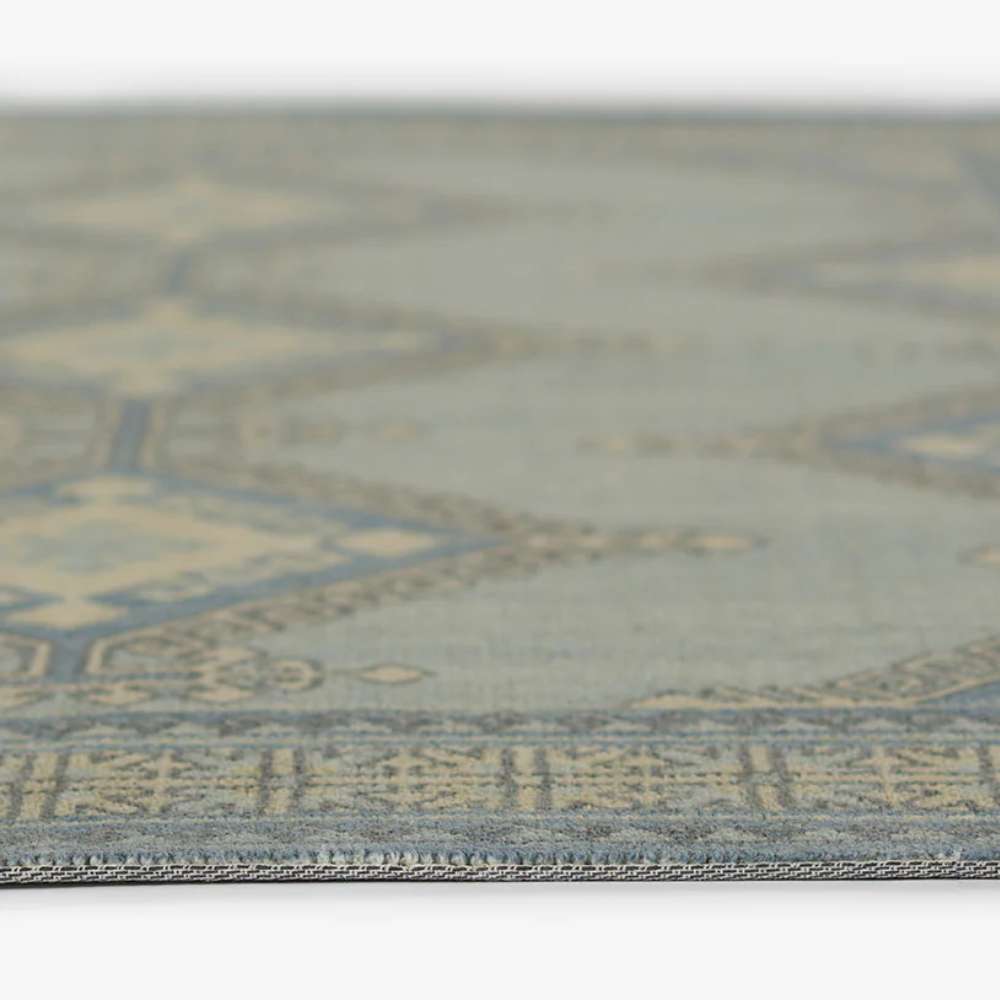 Momeni Anatolia Indoor Rug - ANA-10 Blue is shown from a side angle