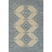Momeni Anatolia Indoor Rug - ANA-10 Ivory features a traditional blue and ivory geometric design