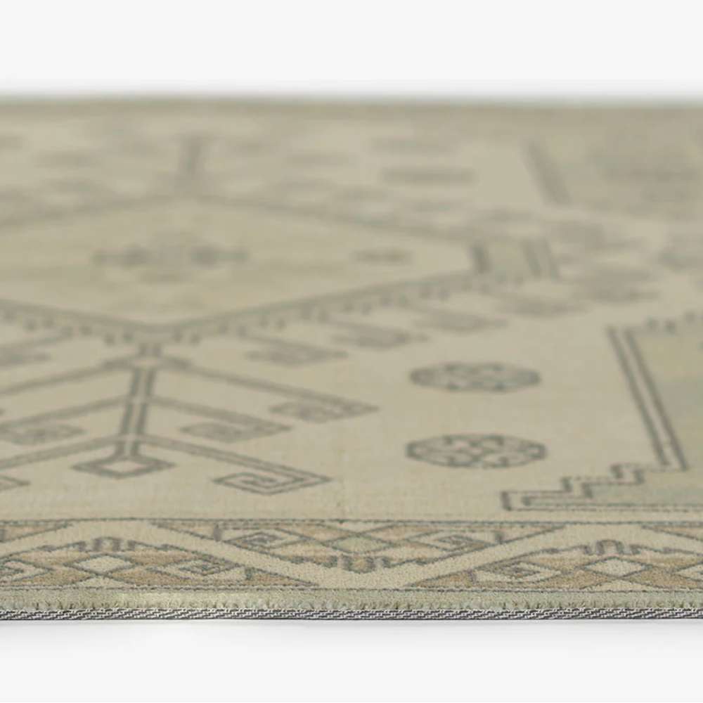 Momeni Anatolia Indoor Rug - ANA-11 Sage displays a slim, low-profile edge