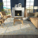 Momeni Anatolia Indoor Rug - ANA-8 Light Blue shown in a modern living room