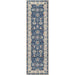 Momeni Anatolia Indoor Rug - ANA-8 Navy runner displays a long, symmetrical floral motif