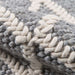 Momeni Andes Indoor Rug - AND-7 Grey highlights soft wool fibers woven in a durable and stylish diamond design