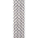 Momeni Andes Indoor Rug - AND-7 Grey runner is perfect for hallways, showcasing its grey and ivory diamond design in a long layout