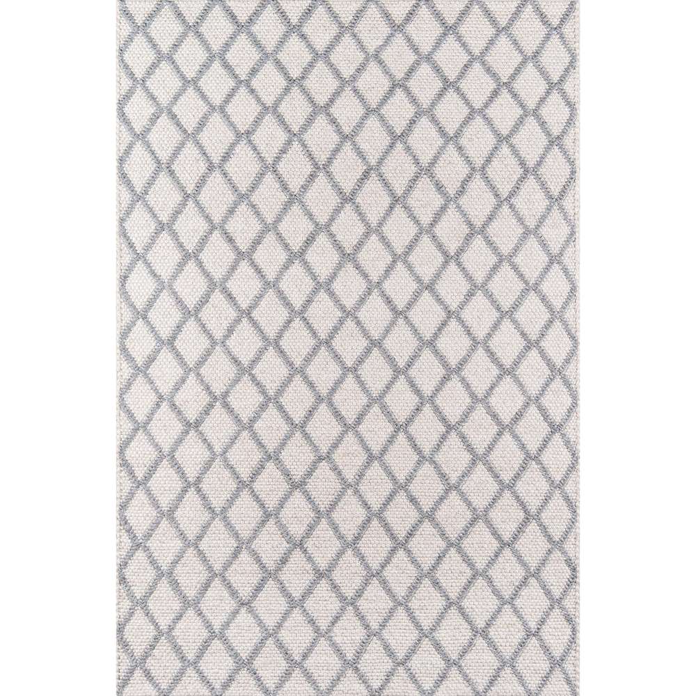 Momeni Andes Indoor Rug - AND-7 Natural features a soft cream base with a gray diamond lattice pattern