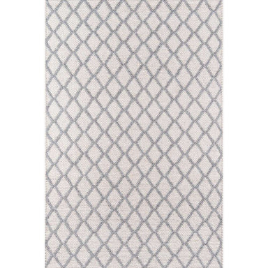 Momeni Andes Indoor Rug - AND-7 Natural features a soft cream base with a gray diamond lattice pattern