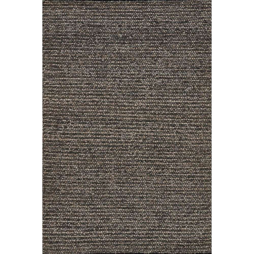 Momeni Andes Indoor Rug - AND-8 Charcoal is shown in full, showcasing its simple, elegant gray tone pattern