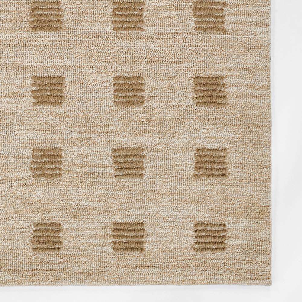 Momeni Archer Indoor Rug - ARC-1 Beige has detailed textured squares on a beige base