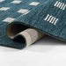 Momeni Archer Indoor Rug - ARC-1 Blue bends easily showcasing its flexibility and quality craftsmanship