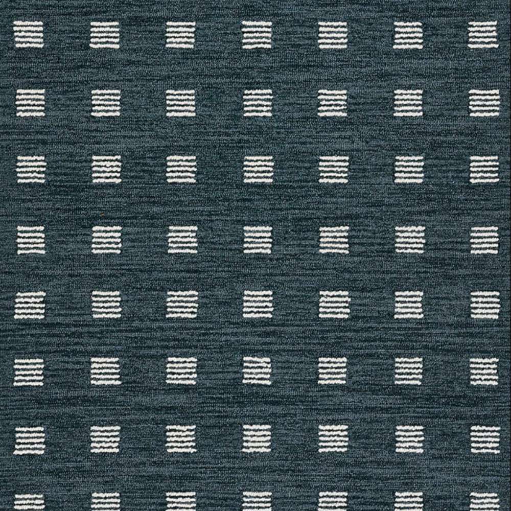 Momeni Archer Indoor Rug - ARC-1 Blue displays a full view of its repeating square pattern in a clean, modern layout