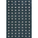 Momeni Archer Indoor Rug - ARC-1 Blue in full view reveals its bold grid design