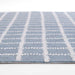 Momeni Archer Indoor Rug - ARC-3 Blue displays its even texture and low pile from a side view