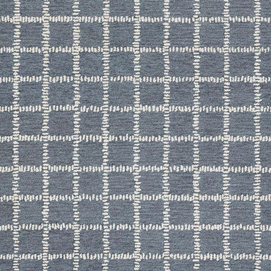 Momeni Archer Indoor Rug - ARC-3 Blue shows an overhead view of its blue-and-ivory checkered design