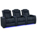 Moonlight Blue Valencia Tuscany Luxury Edition Home Theater Seating Row of 3 Width 99’ Height 43.5 Depth 40