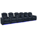 Moonlight Blue Valencia Tuscany Luxury Edition Home Theater Seating Row of 6 Width 191.25 Height 43.5 Depth 40