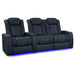 Moonlight Blue Valencia Tuscany XL Luxury Edition Home Theater Seating Row of 3 Loveseat Right Width 96.75 Height 46 Depth 39.5