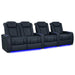 Moonlight Blue Valencia Tuscany XL Luxury Edition Home Theater Seating Row of 4 Loveseat Left Width 129 Height 46 Depth 39.5