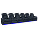 Moonlight Blue Valencia Tuscany XL Luxury Edition Home Theater Seating Row of 6 Width 200.5 Height 46 Depth 39.5