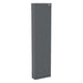 Narrow Chaucer GIK Acoustics Classic Bass Trap in gray fabric finish for improved room acoustics and bass absorption