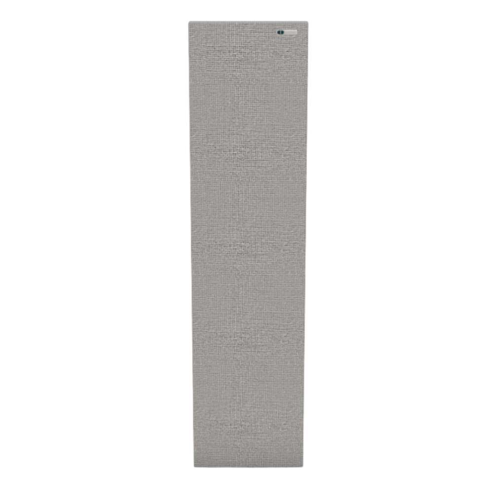 Narrow Glass GIK Acoustics Classic Acoustic Panel in light gray fabric, offering slim sound absorption with a clean neutral look