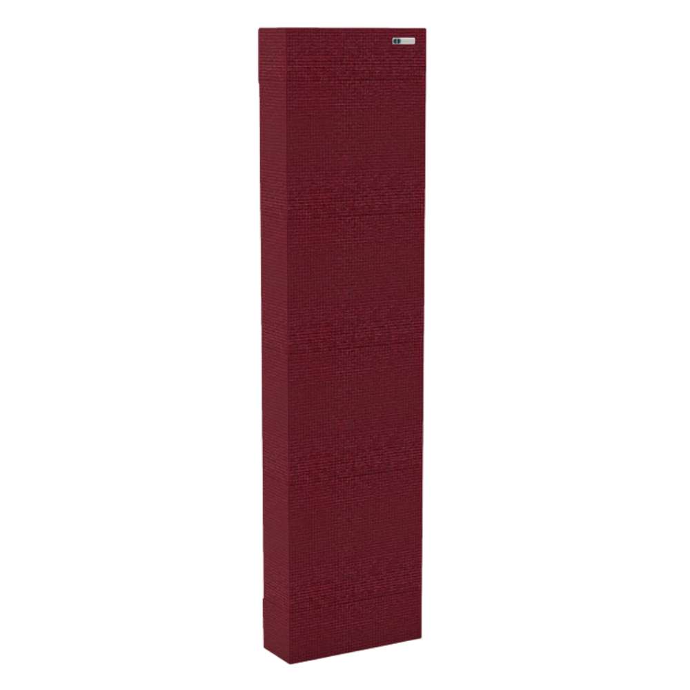 Narrow Tummel GIK Acoustics Classic Bass Trap in burgundy fabric finish for reducing unwanted bass resonance