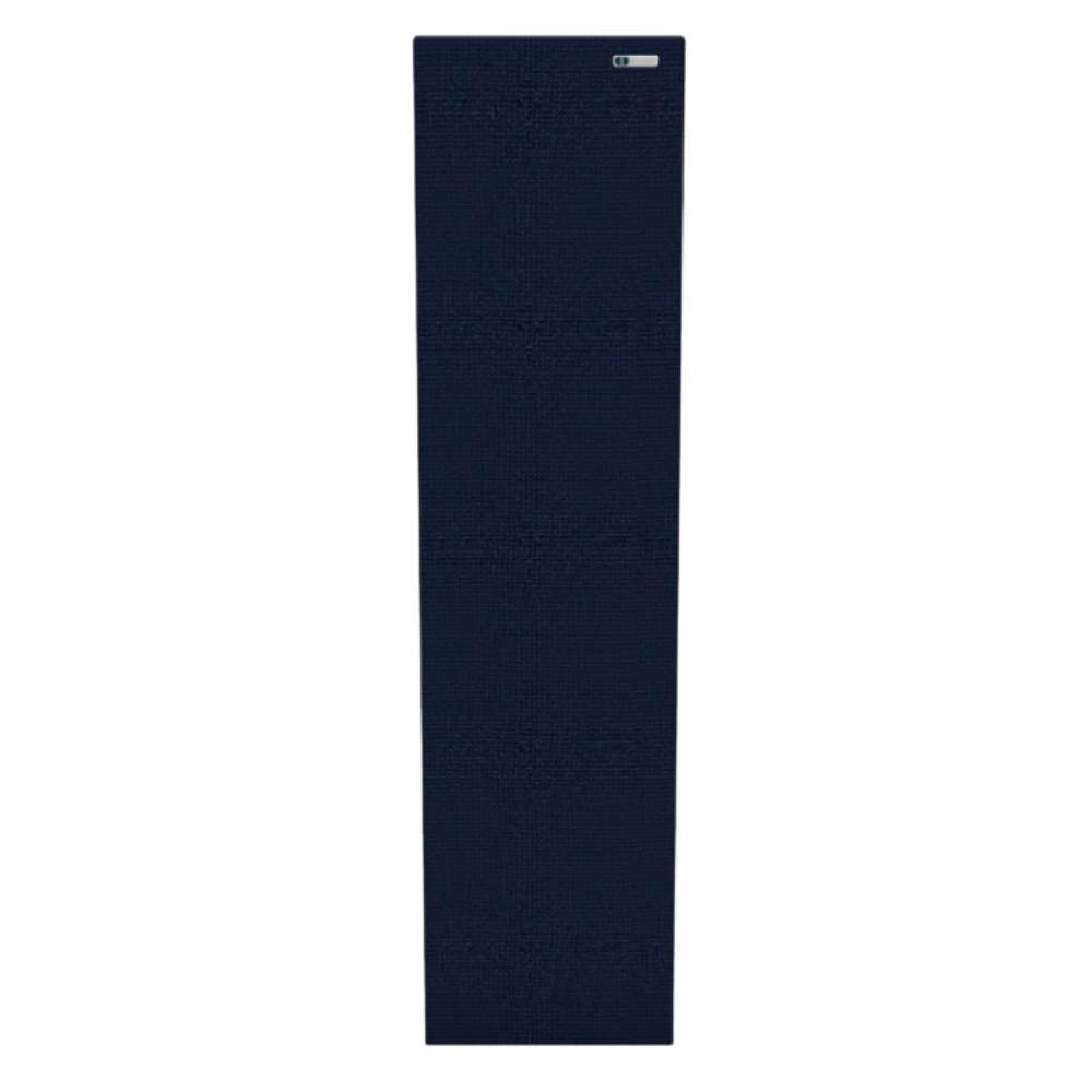 Narrow Walten GIK Acoustics Classic Acoustic Panel in dark navy blue fabric, shown as a narrow vertical sound treatment panel