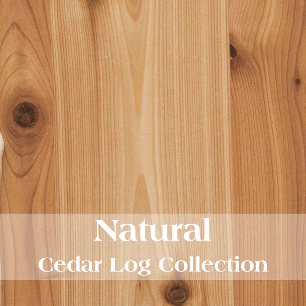 Natural Fireside Lodge Cedar Log Headwaters Three Drawer Chest is shown in a light natural cedar finish with visible knots and warm tones