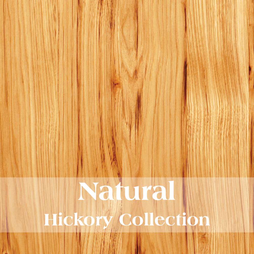Natural Fireside Lodge Hickory Log Eight Gun Cabinet highlights light golden wood tones with visible knots for an authentic rustic appearance